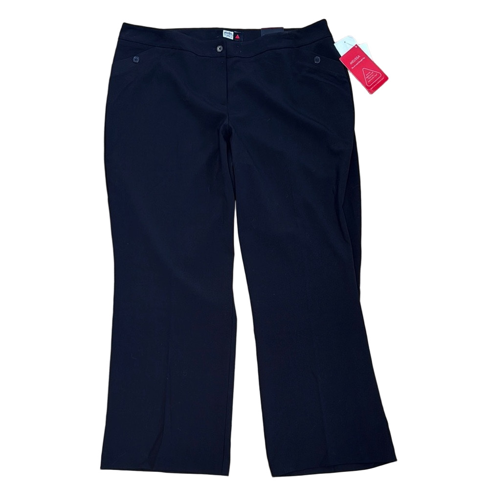 Studio 1940 Melissa Black Straight Leg Pants. Business Casual Office